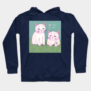 Two cats in love Hoodie